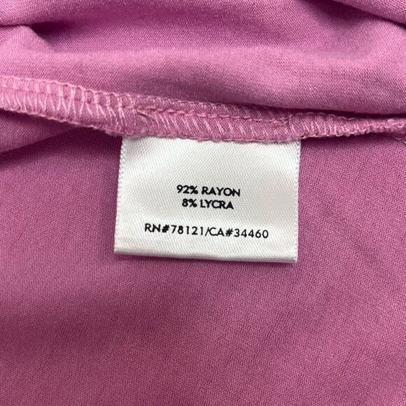 Eileen Fisher Womens Scoop Neck Stretch Rayon Jersey Tank Top Light Pink Size PM - Picture 6 of 15